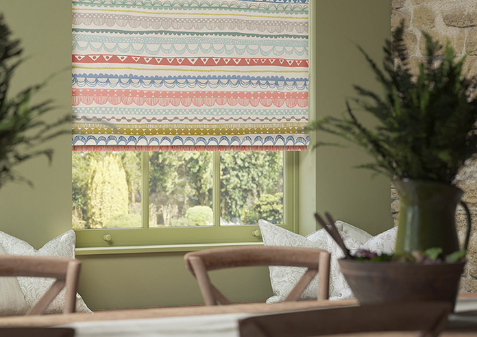 Bohemian, Multi - Twist&Fit Roman Blind - Image 5